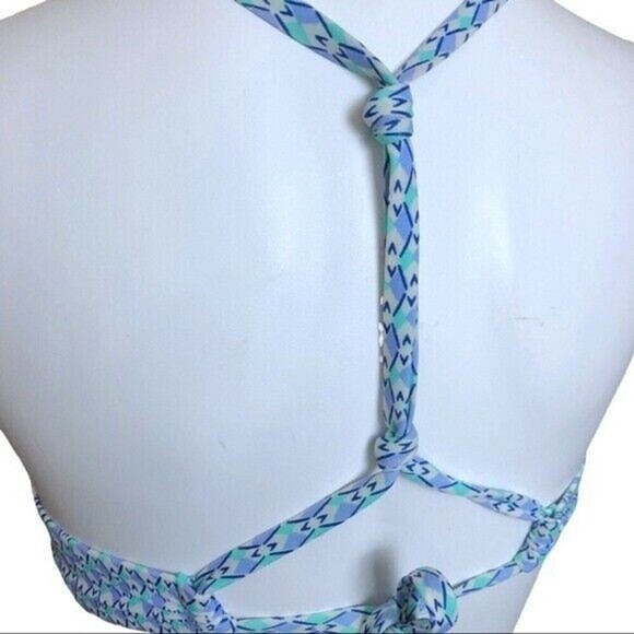 Victoria’s Secret The Fabulous Bikini Top Paisley Size 36C Tassel Swim Top - Picture 4 of 7